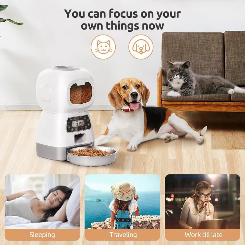 Smart WiFi Auto Feeder & Slow Dispense Bowl