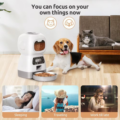 Smart WiFi Auto Feeder & Slow Dispense Bowl