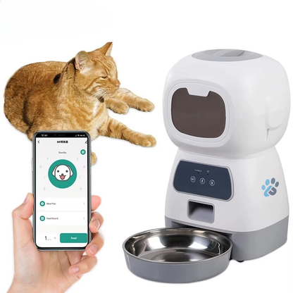 Smart WiFi Auto Feeder & Slow Dispense Bowl
