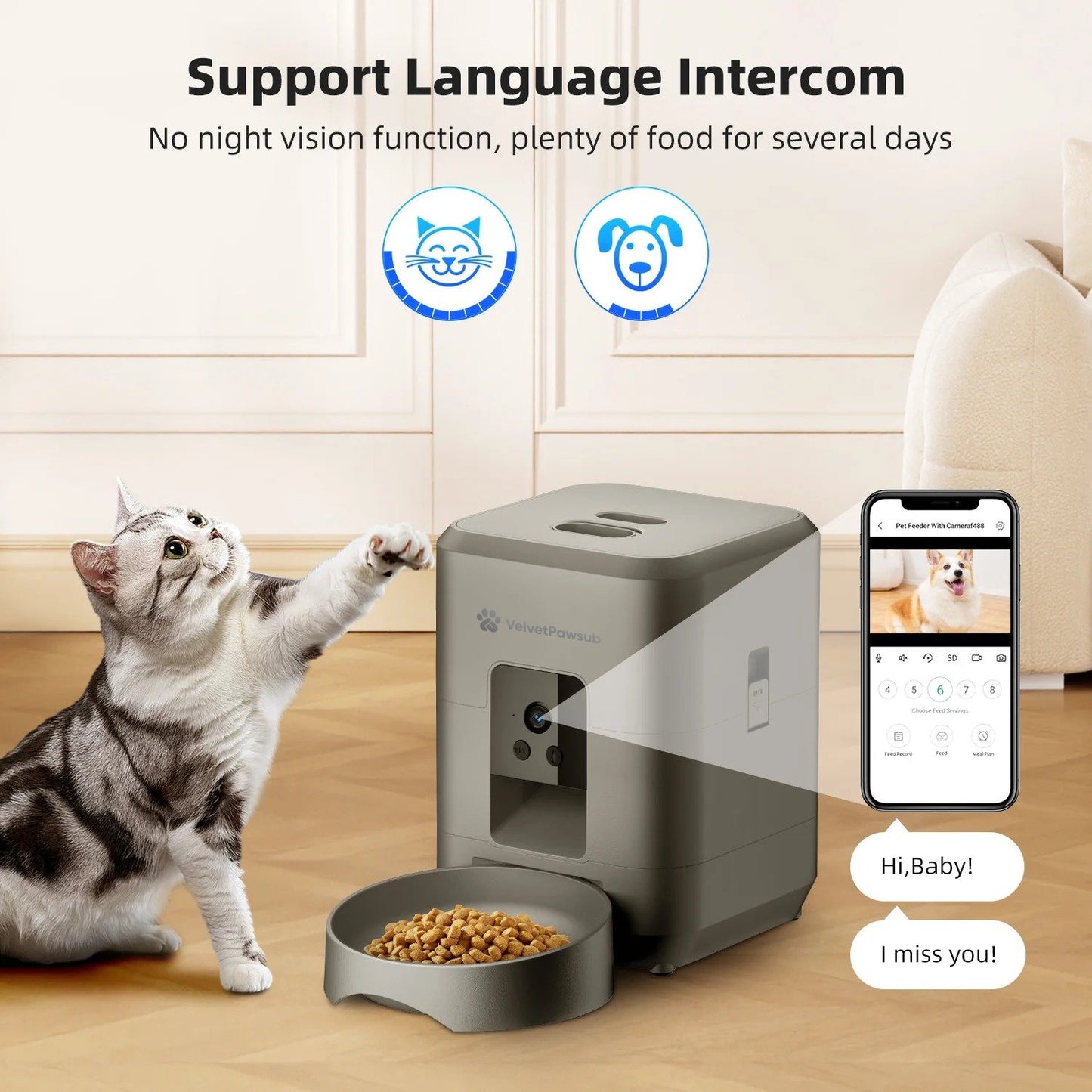 Smart WiFi Auto Feeder with HD Camera