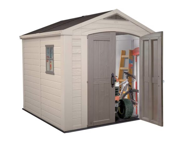 Keter Factor 8x8 Foot Large Resin Outdoor Shed - Image 4