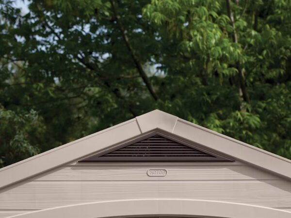 Keter Factor 8x8 Foot Large Resin Outdoor Shed - Image 2