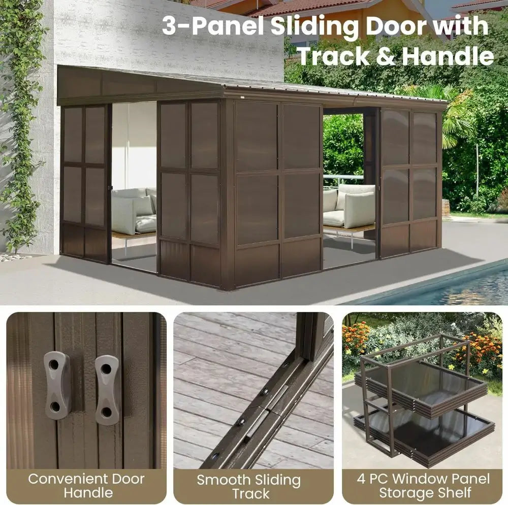 Wall Mounted Sunroom with Side Door - Image 5