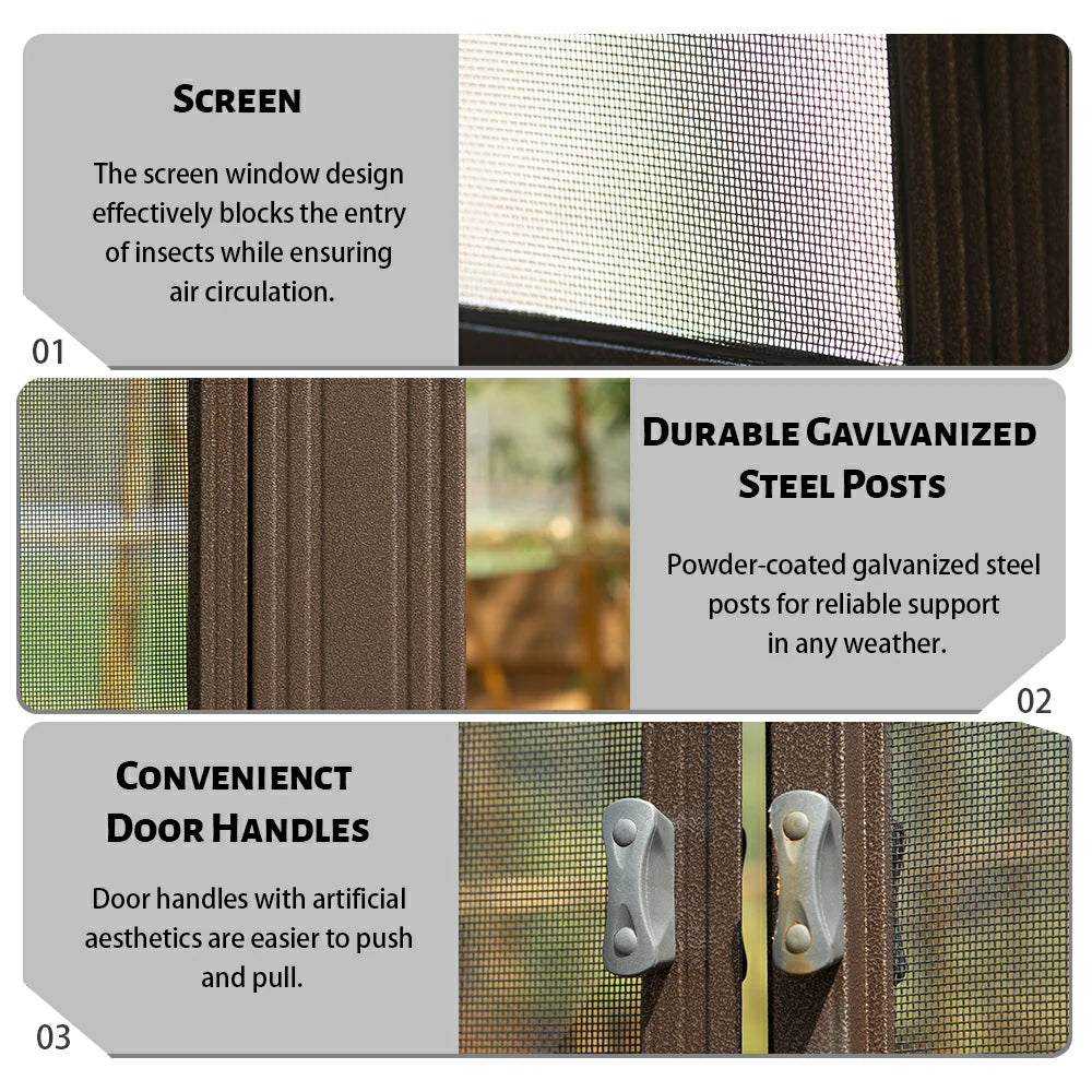 Wall Mounted Sunroom with Side Door - Image 44