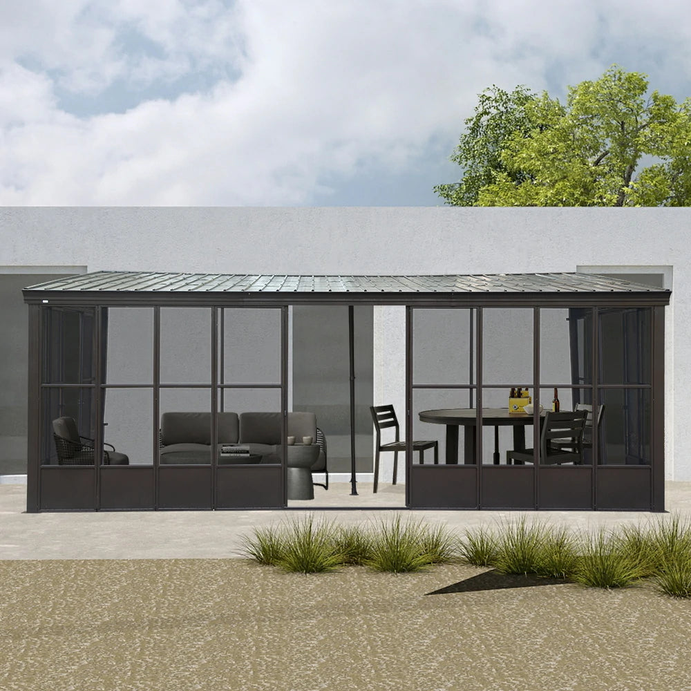 Wall Mounted Sunroom with Side Door - Image 38
