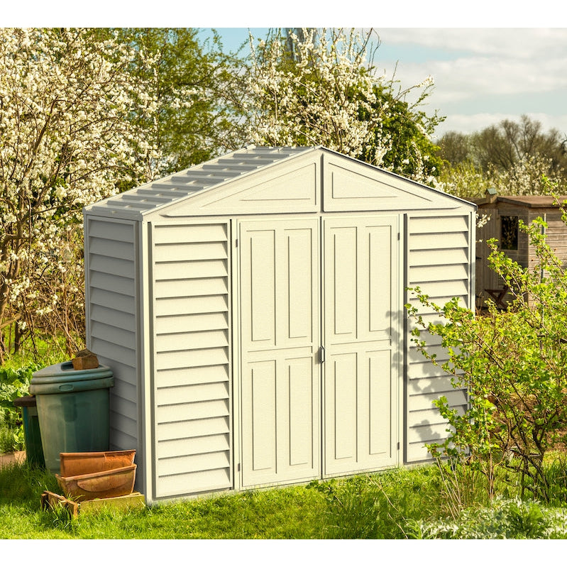 DuraMax 10.5ft x 2.75ft SidePro Vinyl Shed with Foundation Kit - Image 2